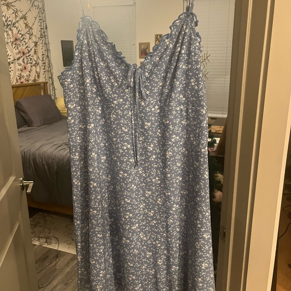 Floral Blue Dress